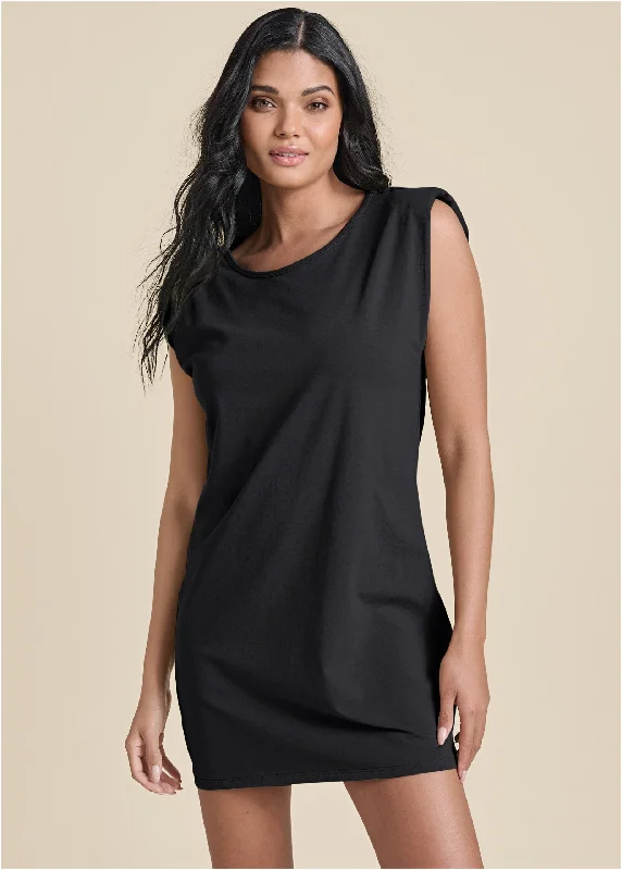 Easy Shift Dress - Black