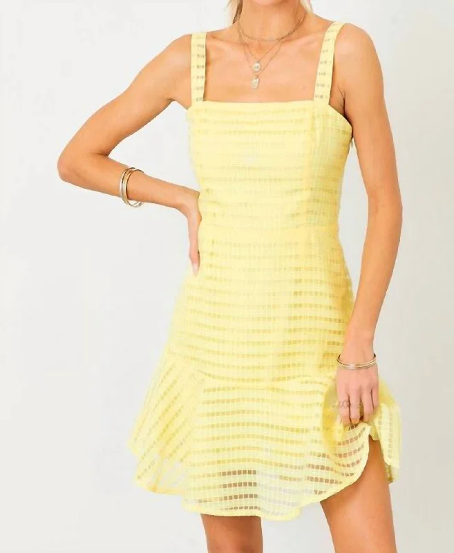 Made Simple Mini Dress In Yellow