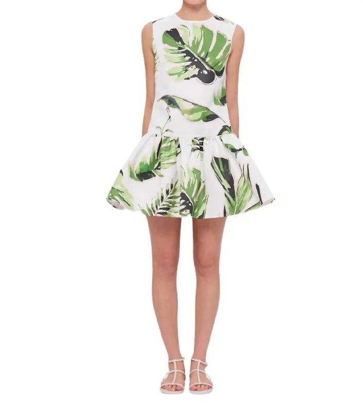 Petra Mini Dress In Botanical Print