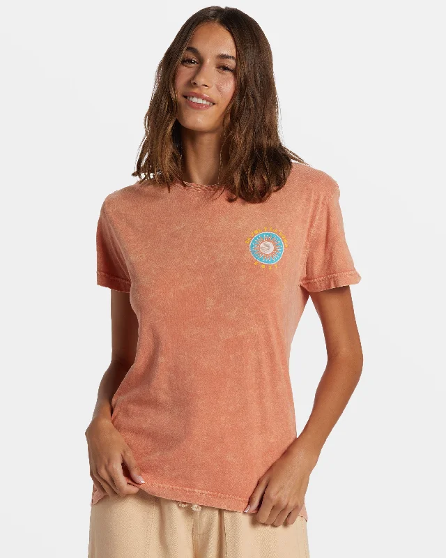 El Sol Y La Luna Boyfriend T-Shirt - Apricot Brandy