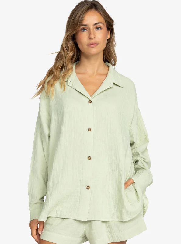 Morning Time Shirt - Laurel Green