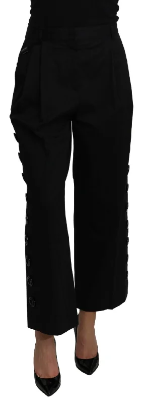 Dolce & Gabbana Elegant High Waist Cropped Women's Pants