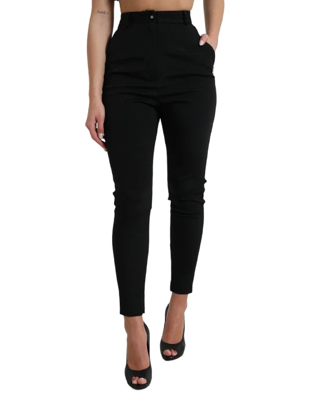 Dolce & Gabbana Elegant High Waist Skinny Women's Pants