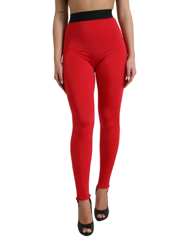 Dolce & Gabbana Elegant High Waist  Women's Leggings